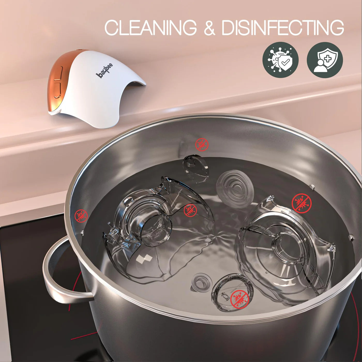 Baybee LactoLux Wearable Breast Pump | Hands-Free, Silent & Discreet Electric Pump