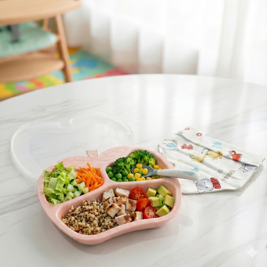 Splashy Fishy Silicone Baby Plate